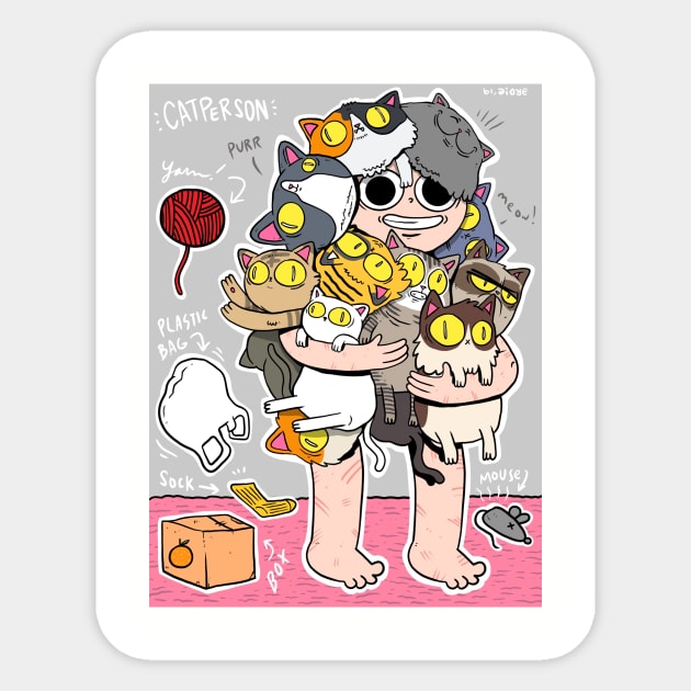 Cat Papa Sticker by Talonardietalon